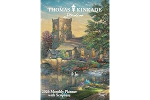 Thomas Kinkade Studios 2026 Monthly Pocket Planner Calendar with Scripture