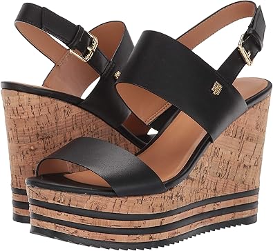tommy hilfiger cork wedges