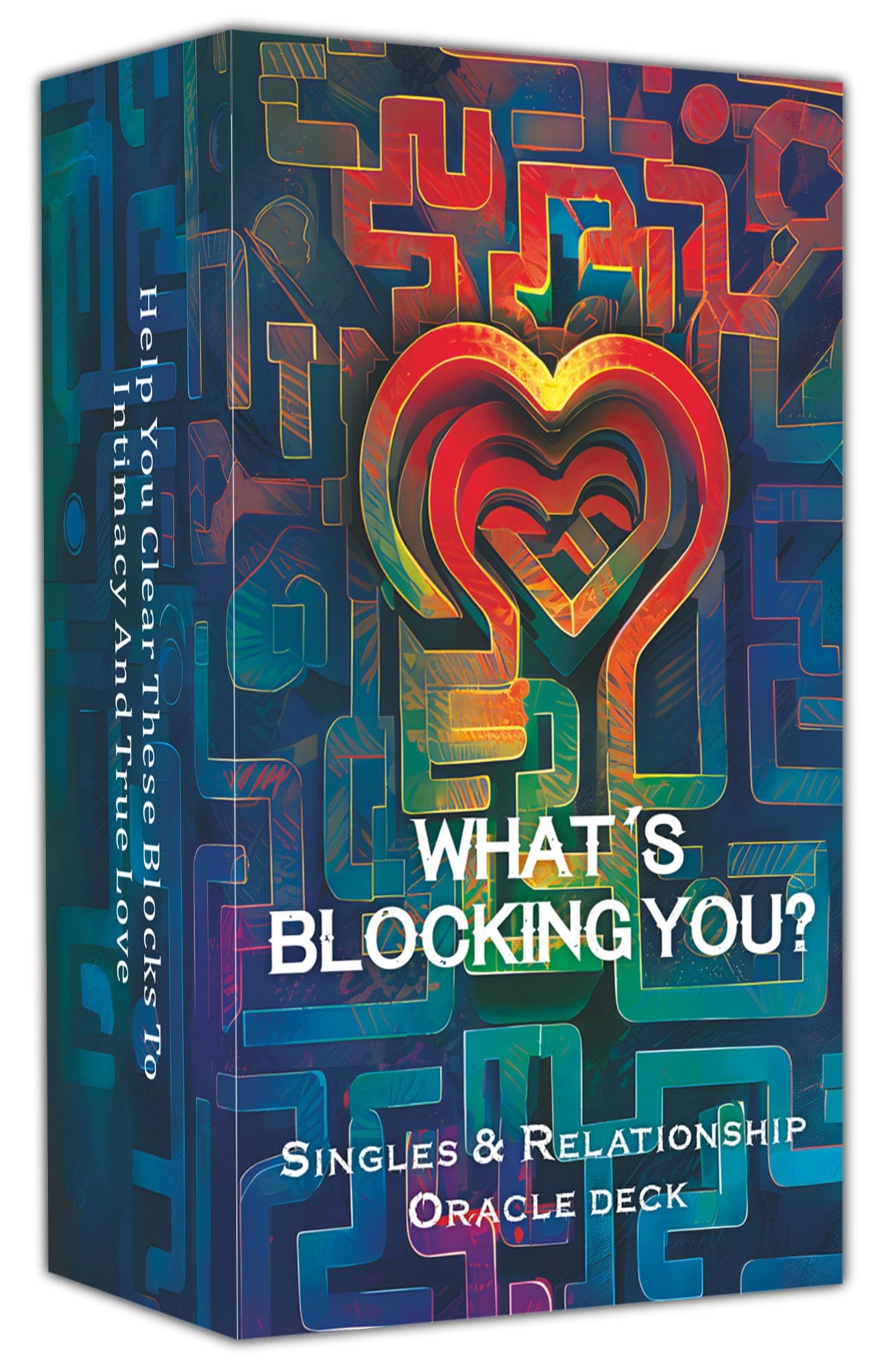 BAIYOOBAI What's Blocking You? Singles Relationship Oracle Deck for Beginners, Uncover Emotional Barriers and Gain Clarity in Love and Relationships