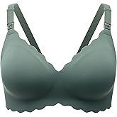 Momcozy Nursing Bras for Breastfeeding, Seamless Pregnancy Maternity Bra Wireless Classic Jelly Strip Support Nursing Bra