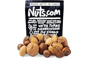 Nuts.com – Mixed Nuts in Shell – 2 Lb Bag, Healthy Snack Sampler, Includes Premium Walnuts, Almonds, Hazelnuts, Pecans & Brazil Nuts – Good Source of Protein, Fiber & Omega-3