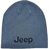 Jeep New Pro Rib Tompkin Knit Cap Beanie Hats for Men or Beanie Women Charcoal Grey