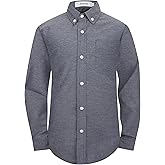 Aimehonpe Boys Oxford Button Down Dress Shirt Long Sleeve Casual Collared Uniform