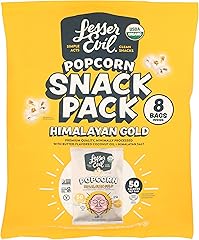 Lesserevil Organic Himalayan Gold Popcorn Multipack, 3.68 Oz