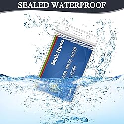 200 Pack ID Badge Holder - Vertical Badge