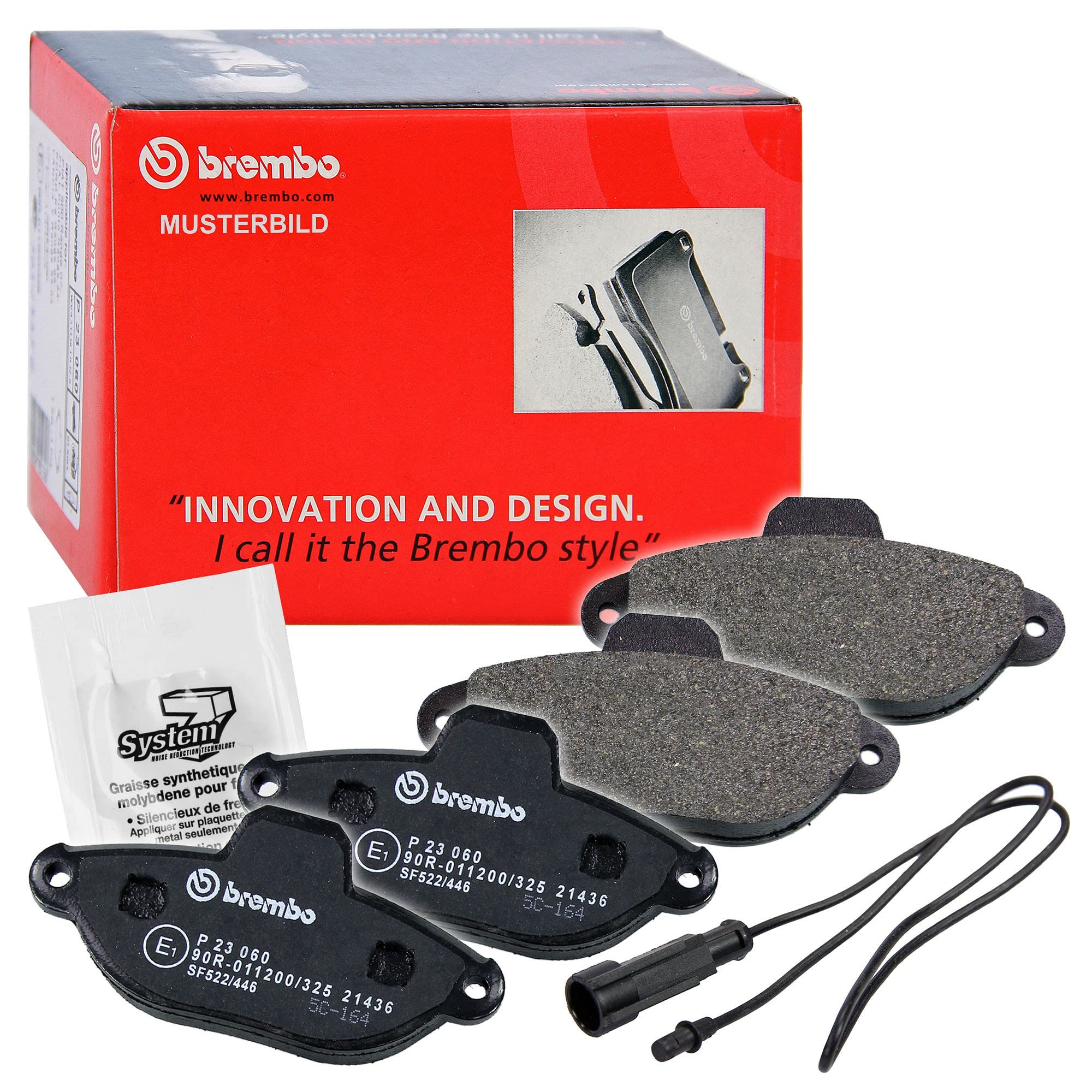 Brembo P28038 Rear Disc Brake Pad - Set of 4