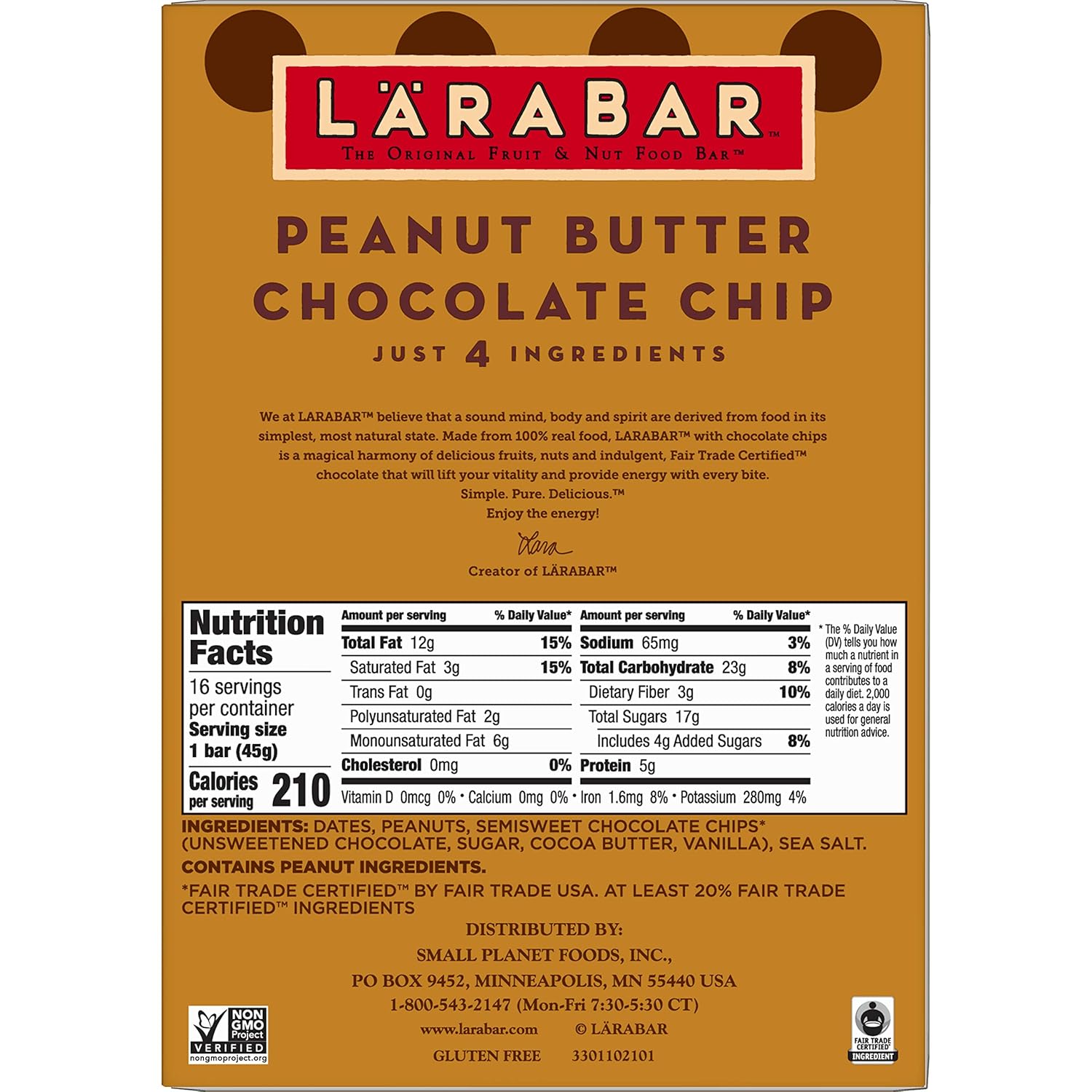 Larabar Peanut Butter Cookie Nutrition Facts Runners High Nutrition