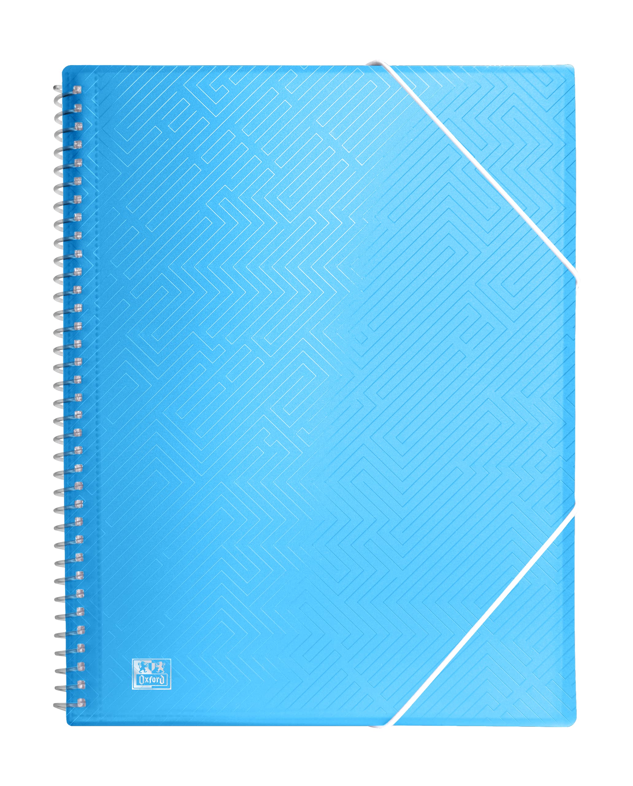 Oxford, A4 Plastic Case Binder, 30 Transparent Covers, Blue