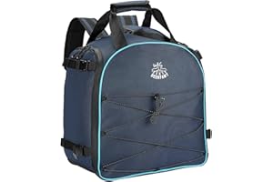 DEERFAMY Ski Boot Bag, 55L Waterproof and Snowproof Skiing and Snowboarding Travel Luggage, Excellent for Store Ski Boots, Skis, Snowboards, Jacket, Helmet, Goggles, Gloves & Accessories