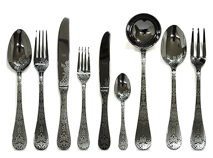 Mepra 1096CB22039 - Cubertería especial unificada, color negro