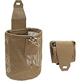 IDOGEAR SPORTS Tactical Molle Dump Pouch Foldable Mag-Net Drawstring Recycle Pouch Recovery Tool Pack for Molle Belt Tactical Vest Backpack