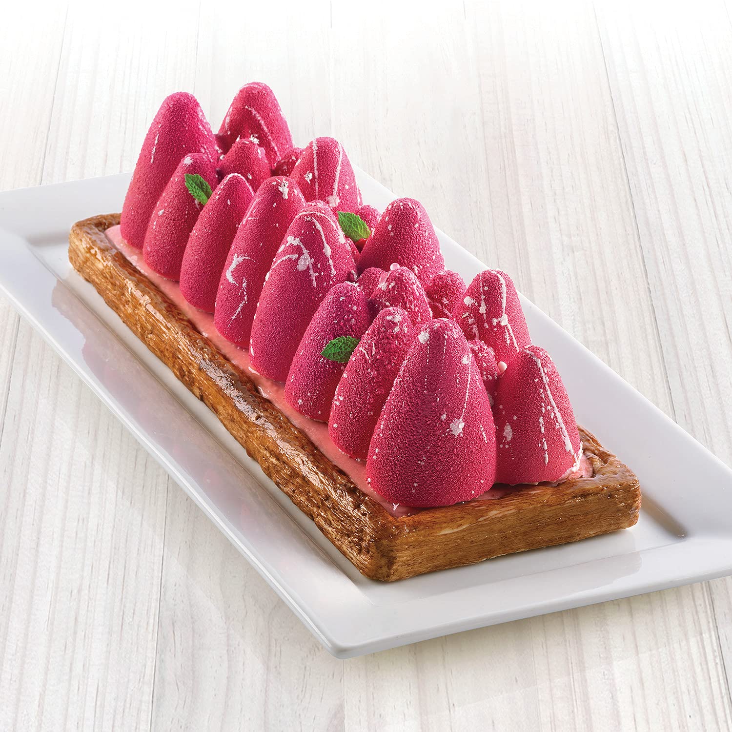 silikomart | KIT ICE GLOW, Set with Silicone mould for base + Silicone mould Vette, Non-stick, 3D Design, 260 x 100 h 75 mm, Volume 910 ml, Made in Italy