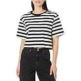 The Drop Womens Sydney Short-Sleeve Cropped Crew Neck T-Shirt