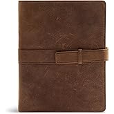 CSB Legacy Notetaking Bible, Tan Genuine Leather with Strap, Black Letter, Wide Margins, Journaling Space, Single-Column, Reading Plan, Family Records, Easy-to-Read Bible Serif Type