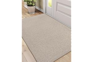 DEXI Front Door Mat Indoor, 36x56 Dirt Trapper Absorbent, Low Profile Non Slip Entrance Rug, Easy Clean Washable Inside Doorm