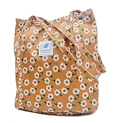 Aphoraeny Corduroy Tote Bag for Women Cute Totes