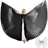 MUNAFIE Belly Dance Isis Wings with Sticks Halloween Carnival Performance Dance Costume Angel Wings
