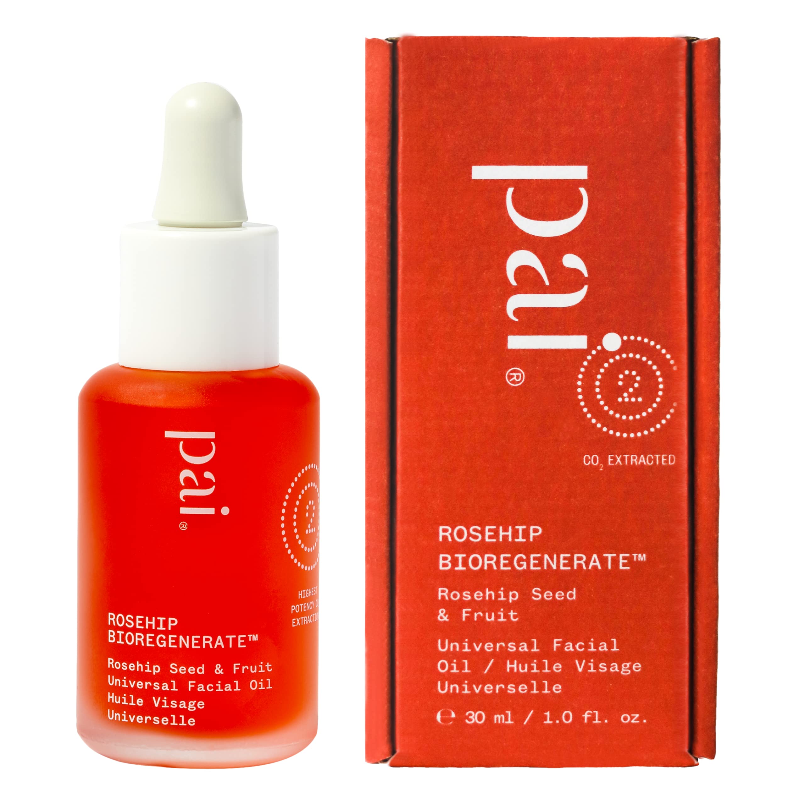 Pai Skincare Rosehip Bioregenerate Face Oil 30ml, for All Skin Types, Brightening Facial Oil with Rosehip Oil for Face, Targets Dark Spots, Dehydration & Signs of Ageing, Vegan & Cruelty-Free