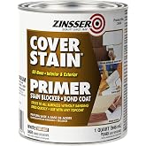 Zinsser Cover-Stain Stain-Blocking Primer, Quart | Quart primer-sealer. Blocks stains &amp; seals surfaces with superior adhesion for interior/exterior wood, drywall &amp; metal.