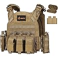 HUNTIT Tactical Vest Quick Release Airsoft Vest Adjustable 3D Breathable Vest