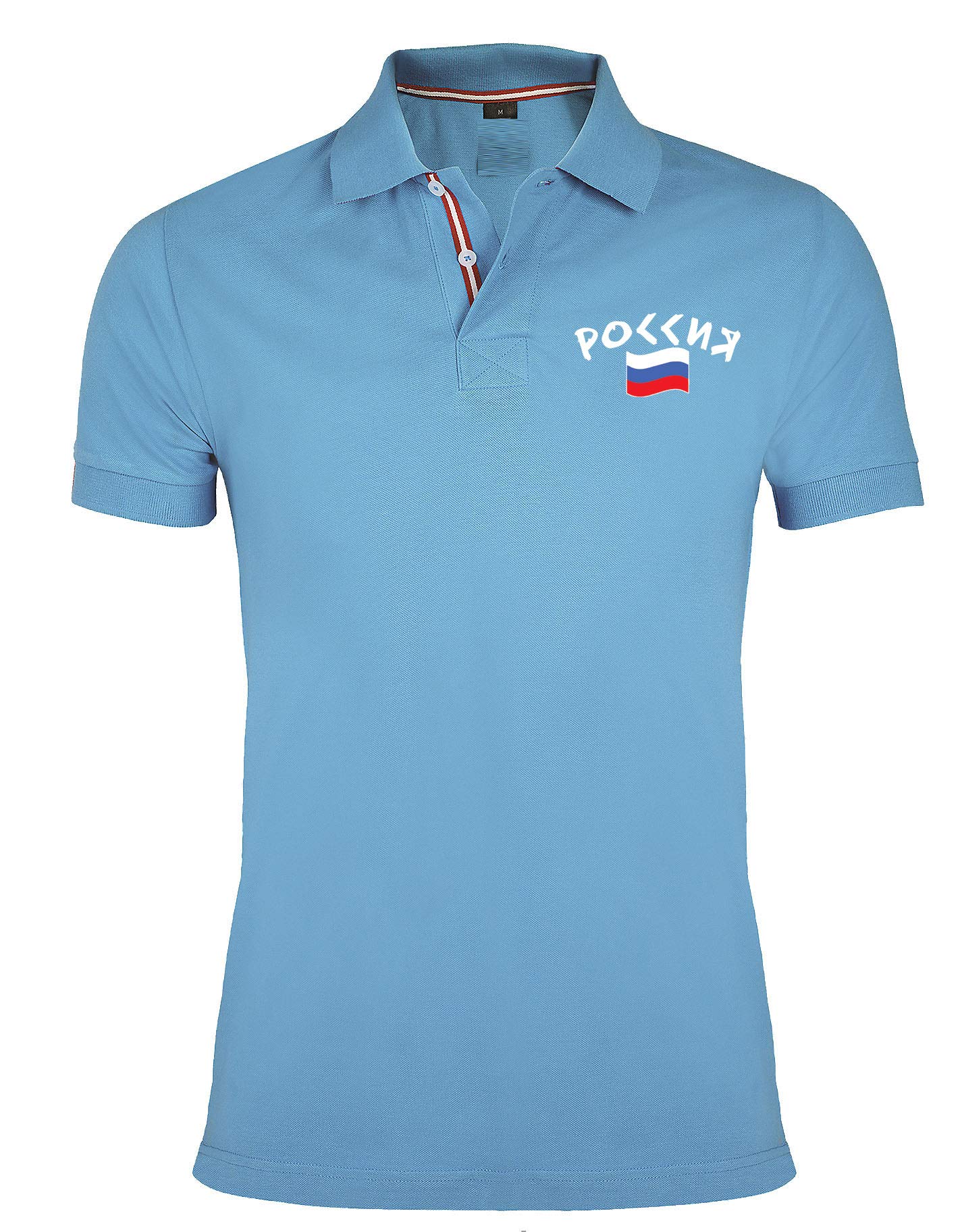 Supportershop Unisex Russian Rugby Polo, Unisex_Adult, 5060672804110, Blue, M