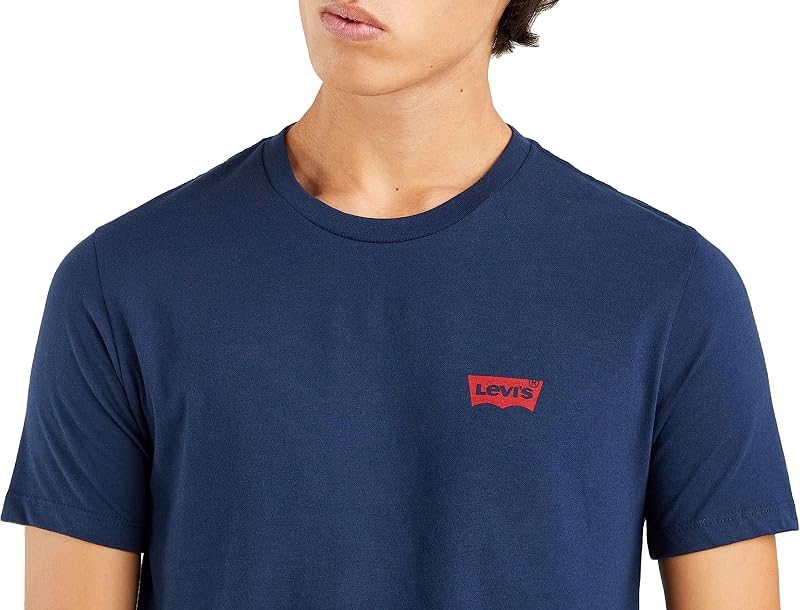 2-Pack Crewneck Graphic Tee, Camiseta, Hombre, Chesthit White/Dress Blues, L