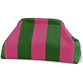 bohunono Woven Clutch Purses for Woman,Summer Beach Purse for Vacation, Woven Striped Dumpling Bag,Crochet Evening Handbag