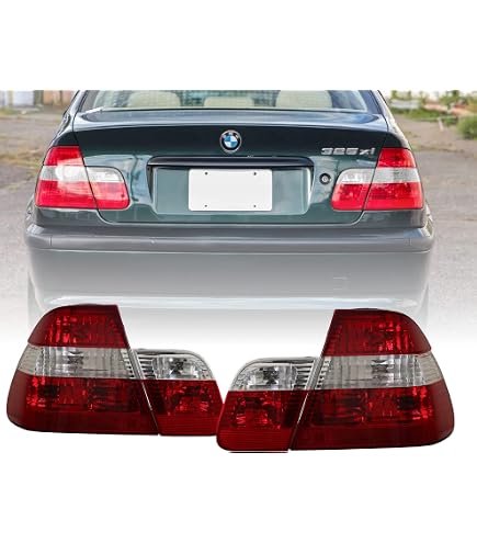  メッキデールライトテールランプ　318i E46 3シリーズ　4個セット Amazon.com: Spyder 5037695 BMW E46 3-Series 99-01 4Dr Light Bar