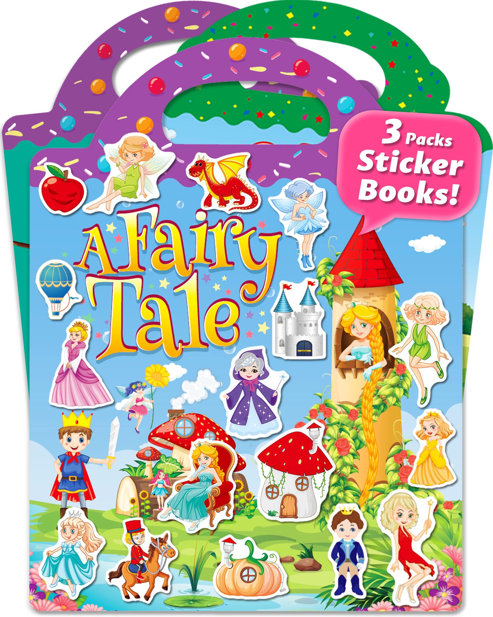 Photo 1 of Walenced Reusable Sticker Book for Toddlers 2-4 Years, Stickers for Kids, Toddler Sticker Book Ages 1-3, Toddler Craft Activities, Toddlers Travel Toys Ages 2+ Boy Girl Birthday Gifts