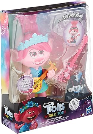 Hasbro Dreamworks Trolls Pop Rock Poppy Singing Doll With 2 Different Looks And Sounds Sings Trolls Who Just Want Fun Amazon De Spielzeug