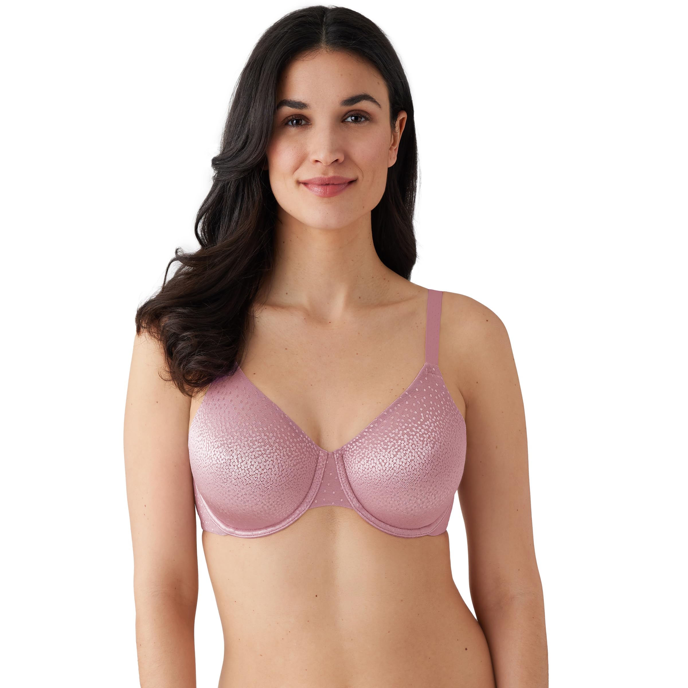 Wacoal Women’s Plus Size Back Appeal Seamless Unlined Underwire Bra, Pink Nectar, 42DDD