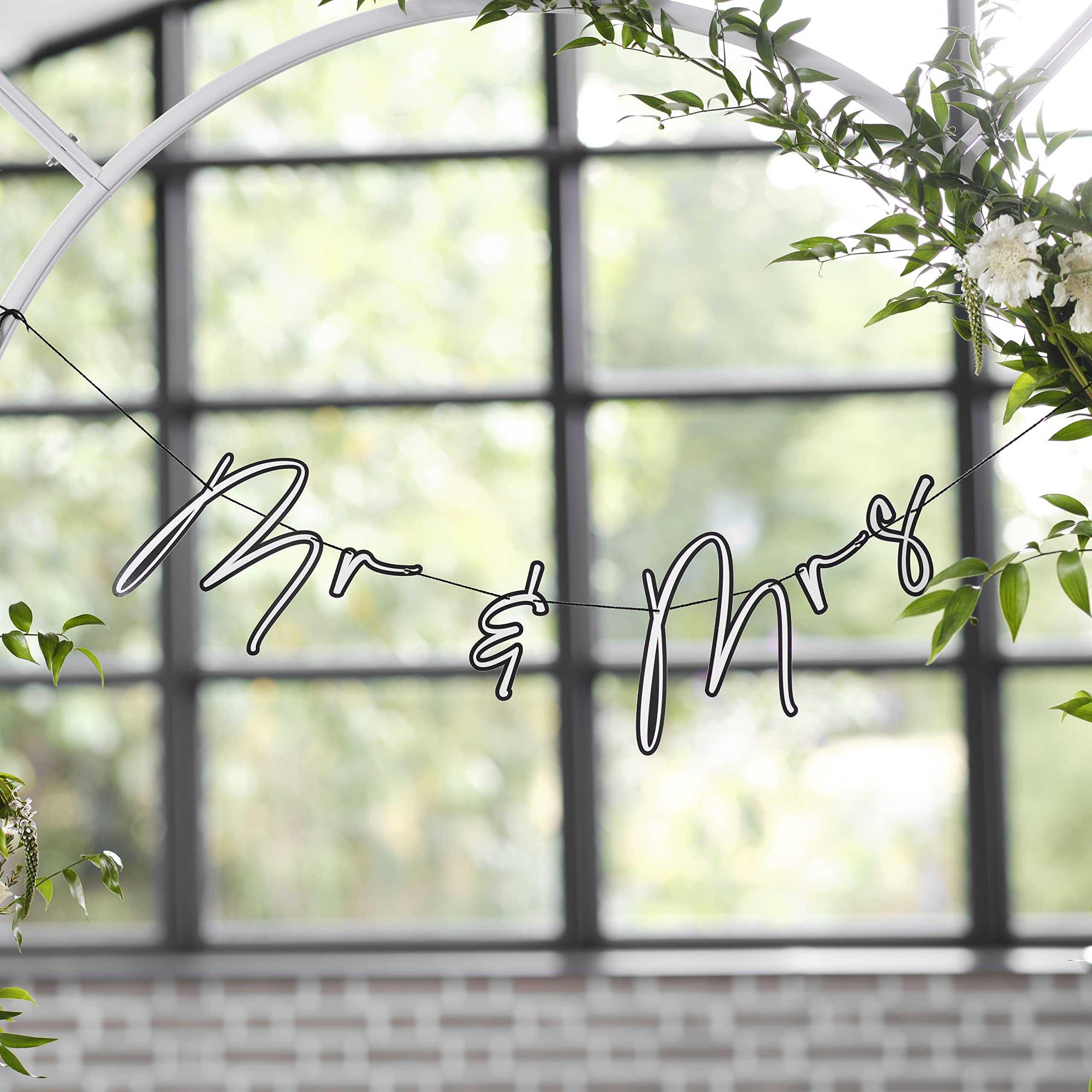 Ginger Ray Customisable Mr & Mrs Bunting Decoration for Weddings