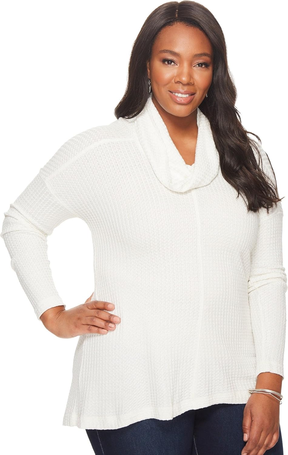 lucky brand cowl neck thermal