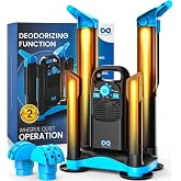 Upgraded Boot Dryer for Work Boots with Ozone Deodorizer - Fast Drying Compact Easy-to-Use Shoe Warmer Adjustable Tube Design