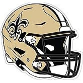 Siskiyou Sports NFL New Orleans Saints Helmet Auto Decal, Team Colors, One Size
