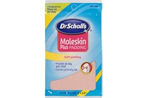GROCERIES TO YOUR DOOR Dr. Scholl's Moleskin Plus Padding -- 3 Strips (Quantity of 5)