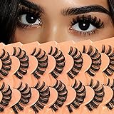 Mink Lashes Fluffy Wispy Eyelashes 18mm Long
