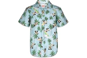 Disney Lilo & Stitch Mickey Mouse Lion King Simba Hawaiian Button Down Shirt Toddler to Big Kid