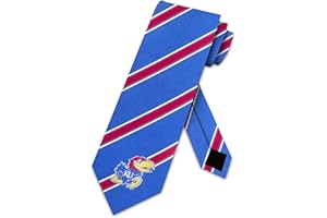 Eagles Wings Kansas College Sports Team Mens Striped Neck Tie