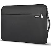 Voova Laptop Sleeve Case 15.6 16 Inch with Handle, 360° Protective Waterproof Slim Computer Bag Cover Compatible with MacBook Pro M2/M3/M4 16, HP Acer Lenovo Yoga ThinkPad Asus Laptop, Black