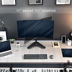 VIVO Single Monitor Desk Stand, Holds Screens up to