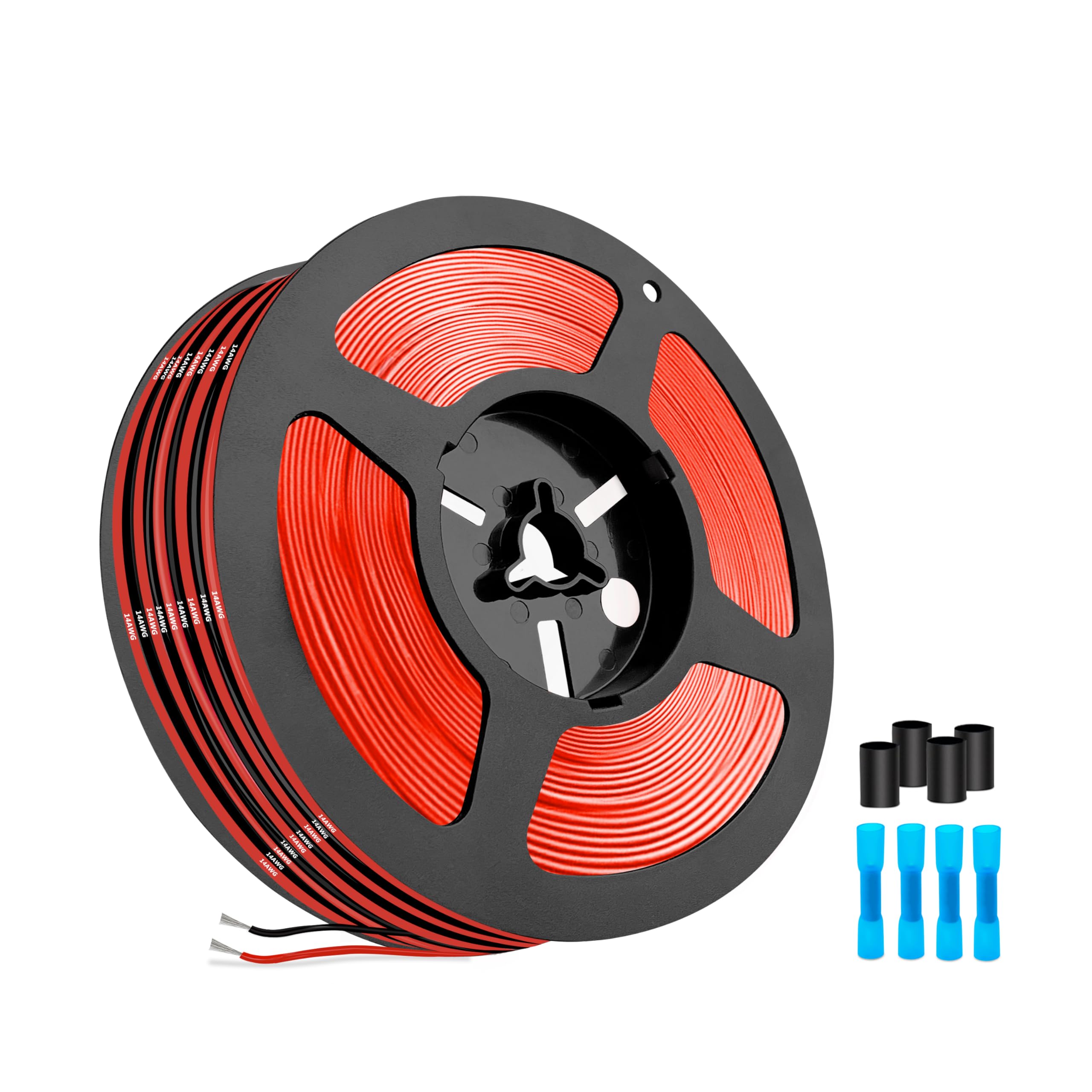Electrical Wire,14 Gauge Silicone Wire-THUN-CT 2.07mm² 14 AWG Electrical Cable 39.4FT Length[19.7ft Black and 19.7ft Red]-Flexible, High Temperature, and Corrosion-Resistant