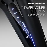 Cloud Nine The Wide Iron Hair Straightener Starlight Grey 360° Swivel Cord view 8