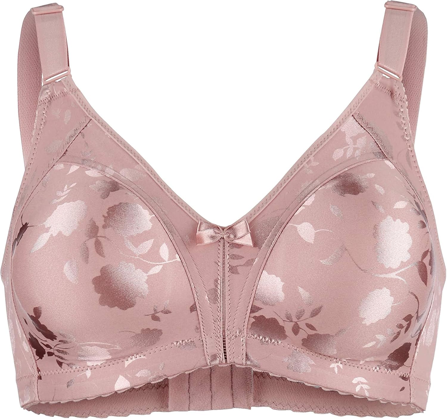 Naturana Damen Minimizer BH in Aubergine mit Blumendruck auf