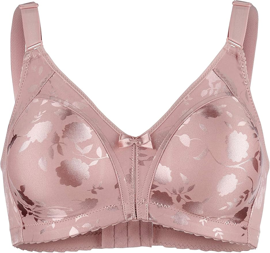 Naturana Damen Minimizer BH in Aubergine mit Blumendruck auf