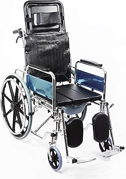 KosmoCare Premium Imported Recliner with Soft Commode U-Cut Seat