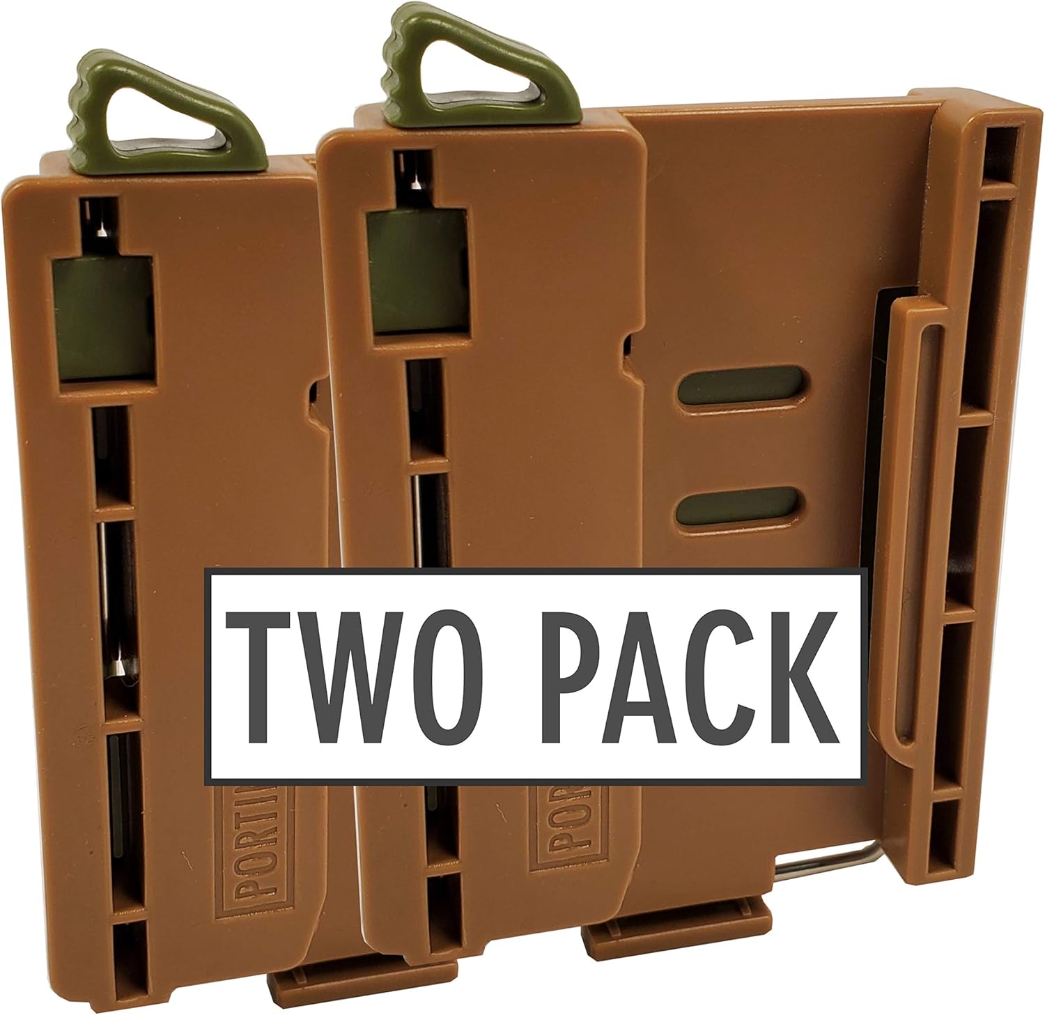 PORTINEER P1 MOLLE Quick Connector Clip for Tactical Gear Ideal for MOLLE Accessories, Tactical Bag, MOLLE Attachments, MOLLE Clip for Any MOLLE Strap System 2 Connector Pair : Sports & Outdoors