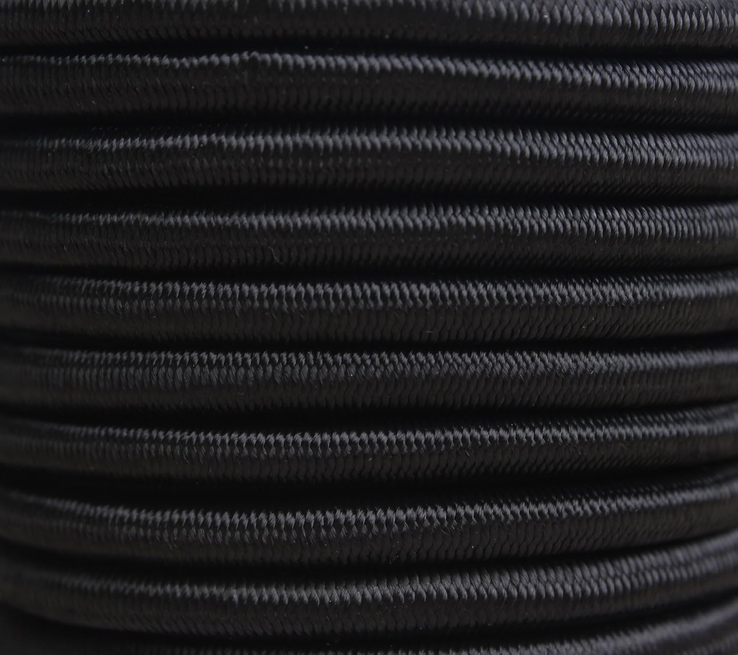 CARTMAN 1/4" Elastic Cord Crafting Stretch String, 40kg x 50ft, with 4 More Hooks, Black Color: Automotive