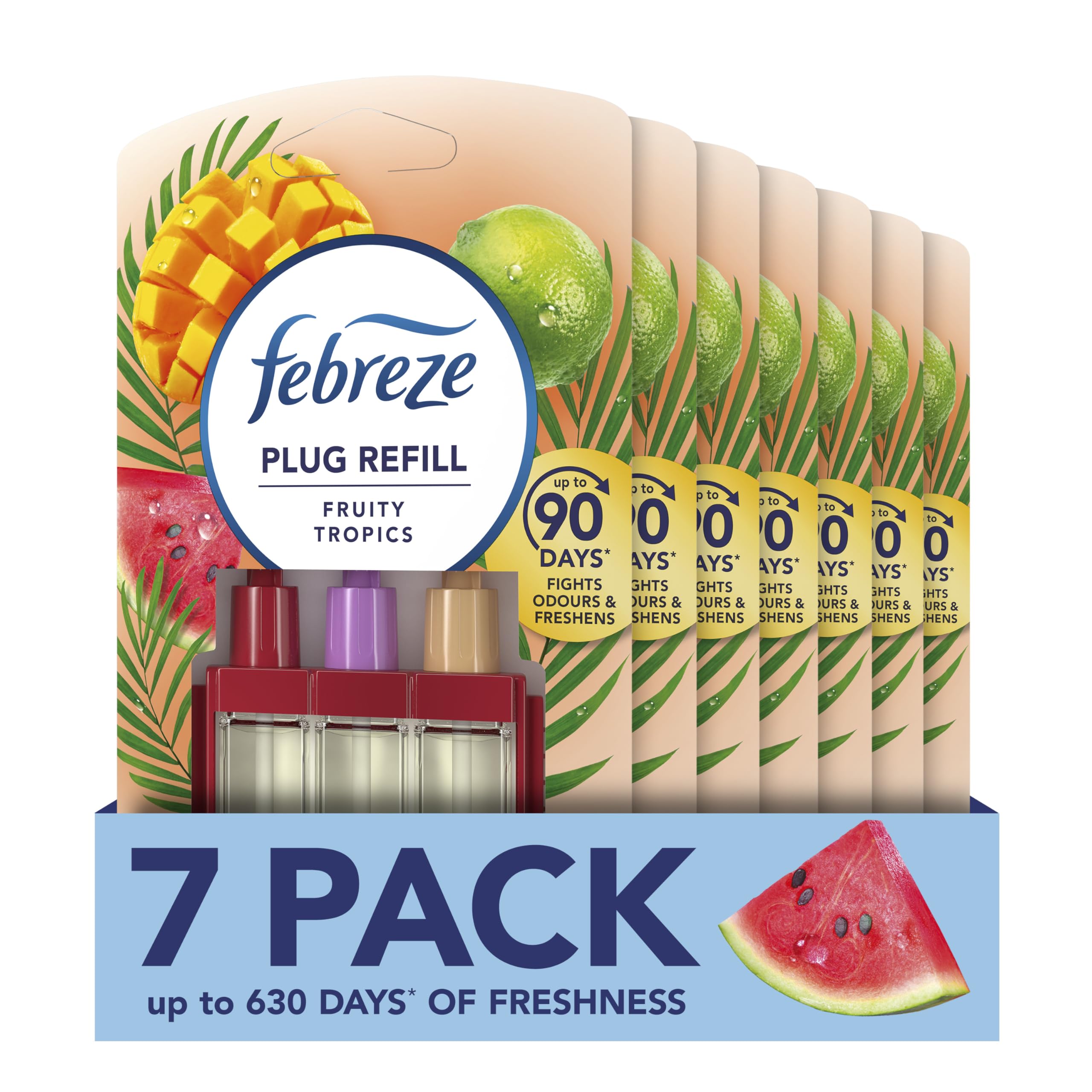 Febreze 3Volution Plug In Air Freshener Refill, Fruity Tropics, 7 ...