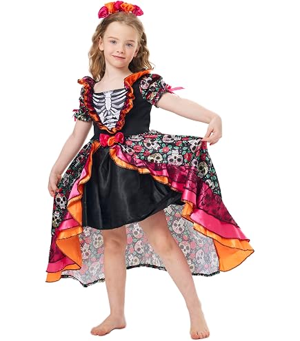 Kit Trucco Rubie's Día De Los Muertos – Teschio Colorato Per Adulti – Trucco Unisex Per Halloween E Feste Messicane